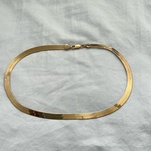 10K Gold Herringbone Necklace